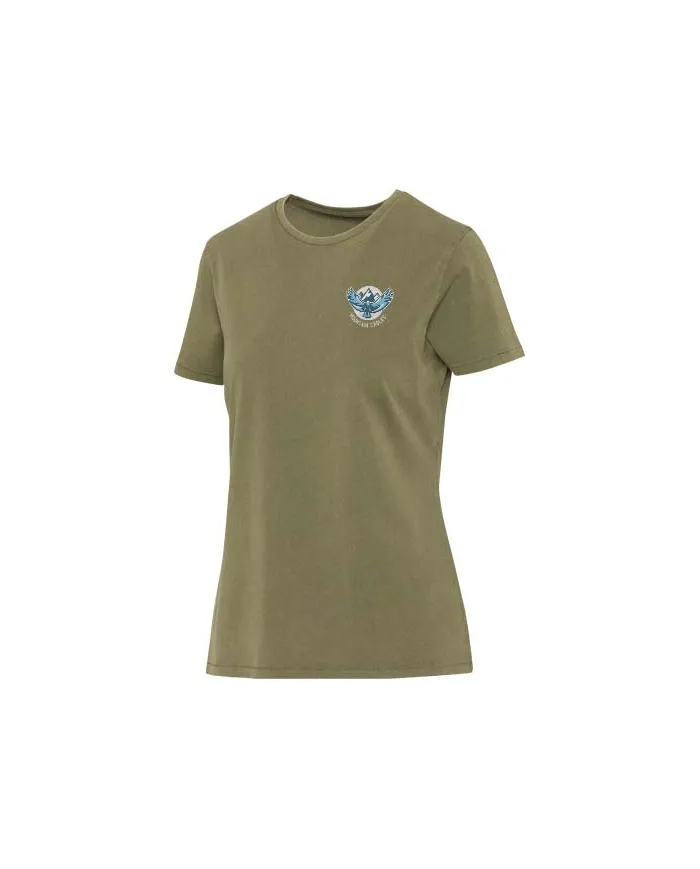 T-shirt a maniche corte da donna in tessuto lavato da 160 g/m²Nanaimo - cod. P39566