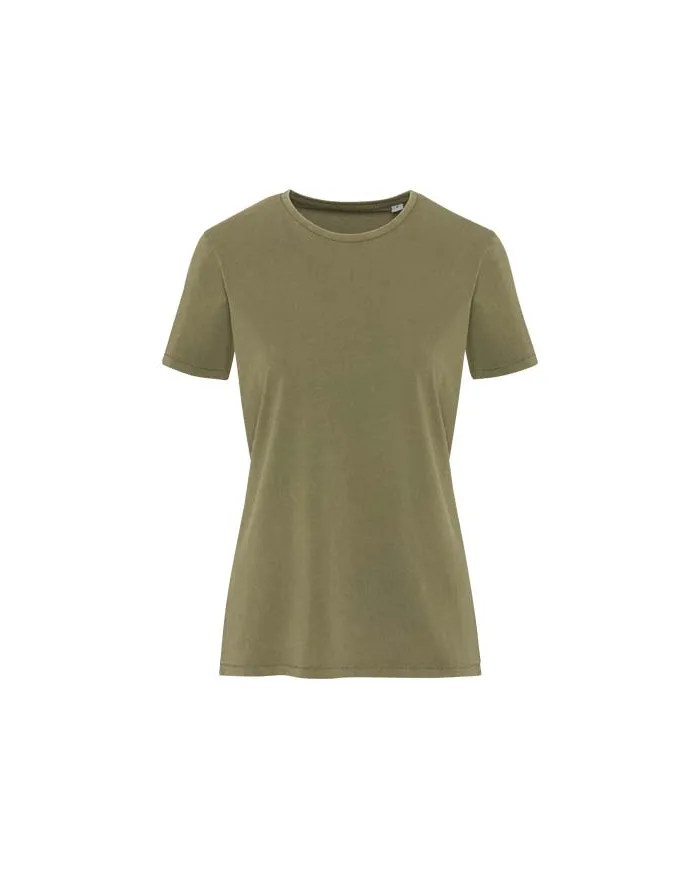 T-shirt a maniche corte da donna in tessuto lavato da 160 g/m²Nanaimo - cod. P39566