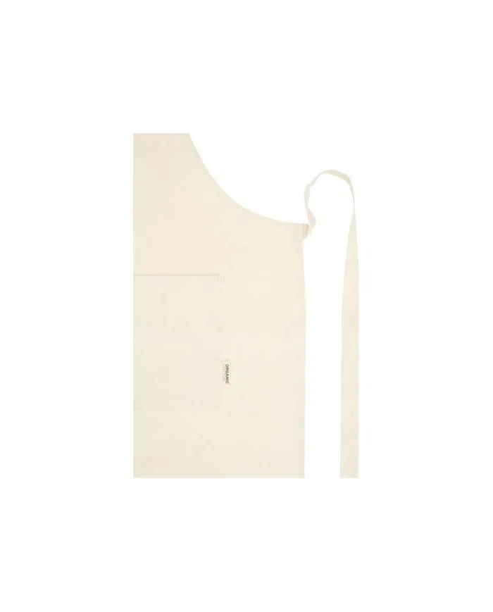 Grembiule con 2 tasche in tessuto biologico da 200 g/m² - cod. P113516