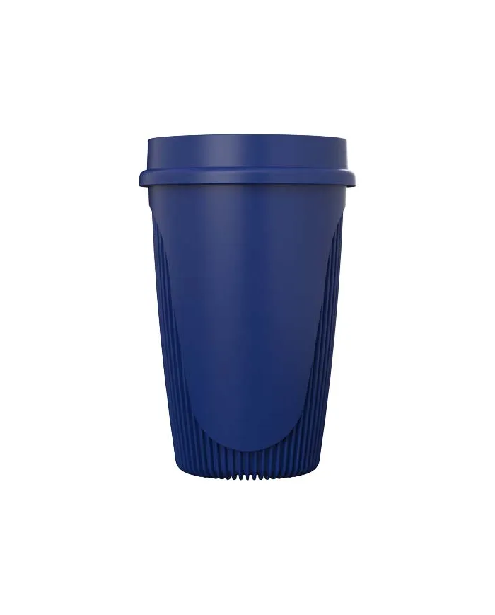 Bicchiere da 350 ml con coperchio a 360° Alto POP - cod. P220522