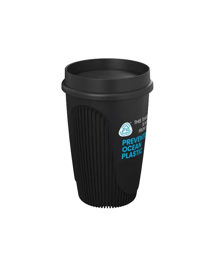 Bicchiere da 350 ml con coperchio a 360° Alto POP - cod. P220522