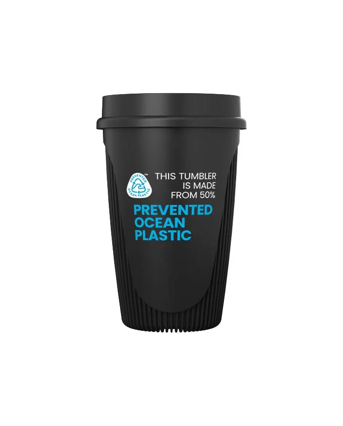 Bicchiere da 350 ml con coperchio a 360° Alto POP - cod. P220522