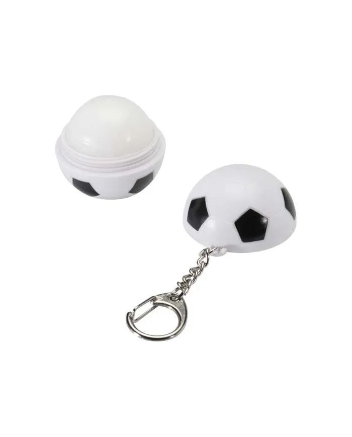 Lucidalabbra alla vaniglia a forma di pallone da calcio con fattore di protezione solare 15 e portachiavi Rami - cod. P126414
