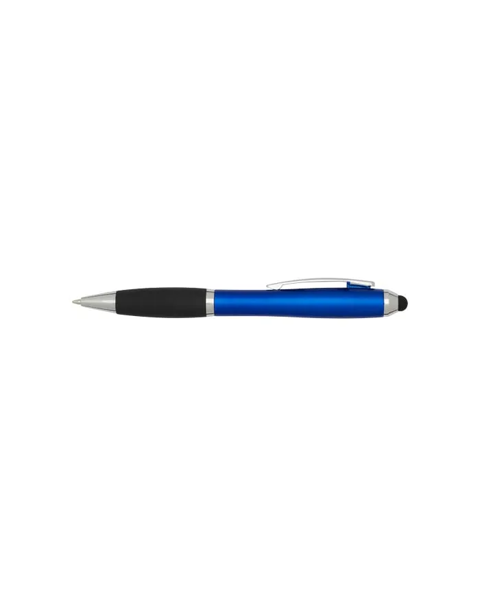 Penna a sfera con pennino in plastica riciclata RCS con fusto colorato e impugnatura di colore nero (inchiostro n - cod. P106457