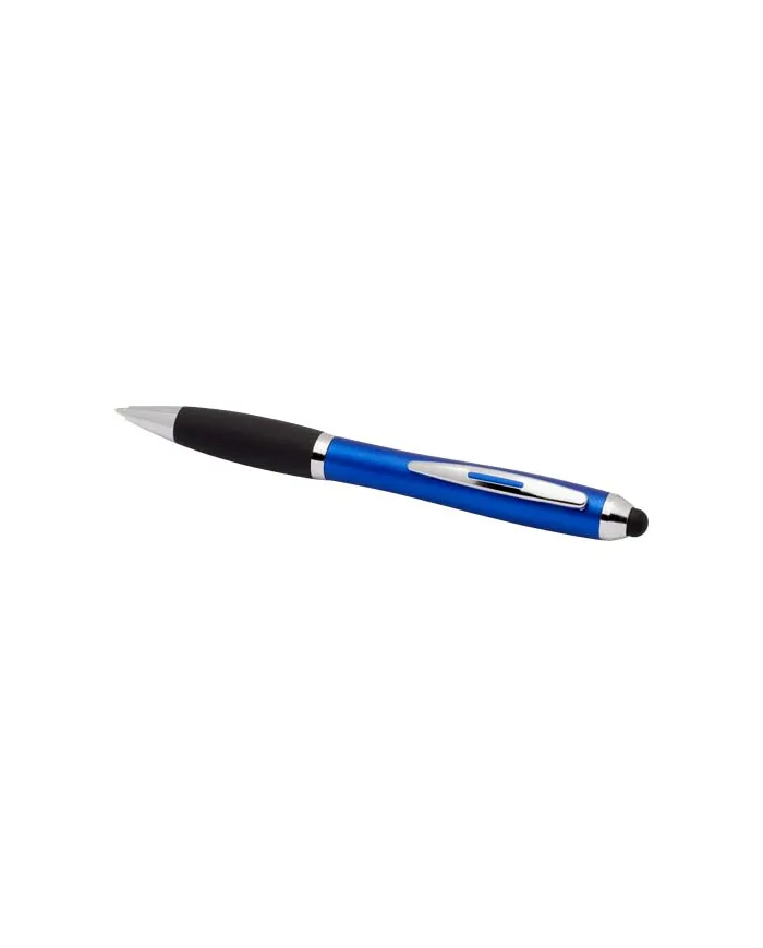 Penna a sfera con pennino in plastica riciclata RCS con fusto colorato e impugnatura di colore nero (inchiostro n - cod. P106457