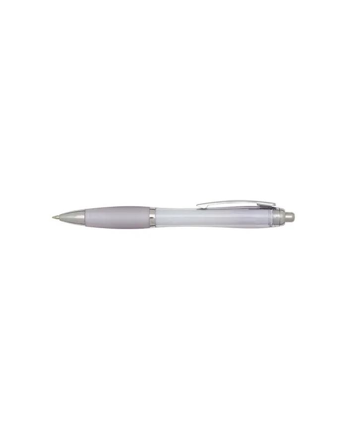 Penna a sfera in plastica riciclata certificata RCS con fusto e impugnatura colorati (inchiostro blu) Nash - cod. P106453