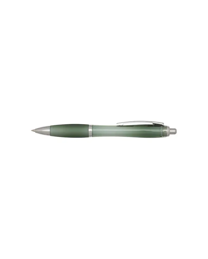 Penna a sfera in plastica riciclata certificata RCS con fusto e impugnatura colorati (inchiostro blu) Nash - cod. P106453