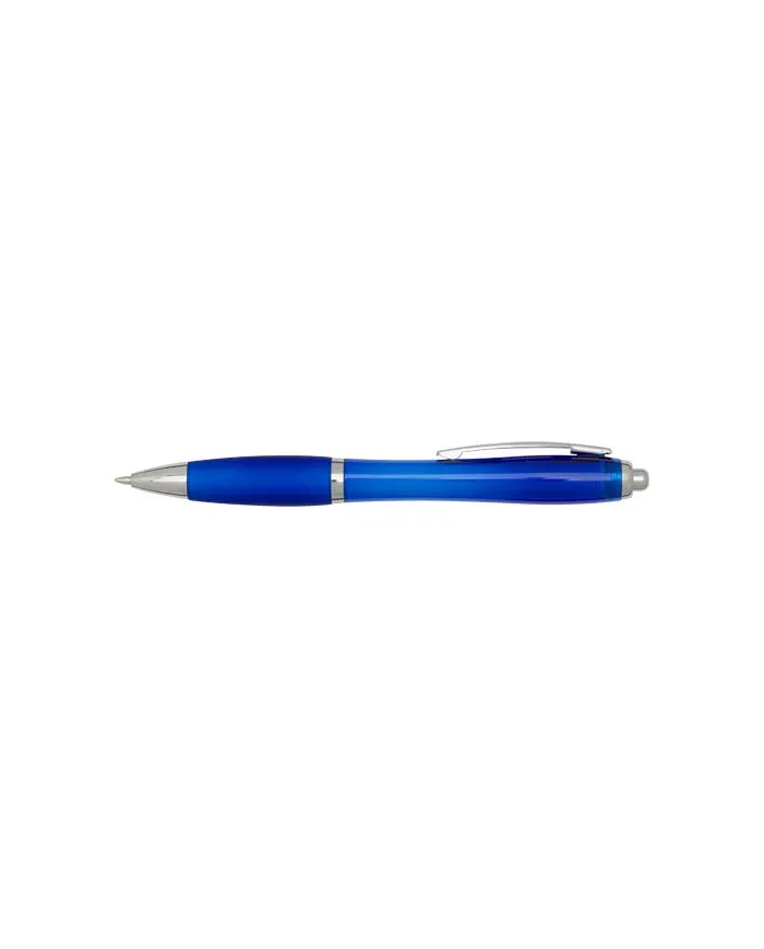 Penna a sfera in plastica riciclata certificata RCS con fusto e impugnatura colorati (inchiostro nero) Nash - cod. P106454