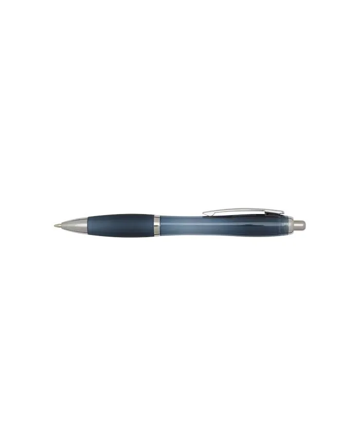 Penna a sfera in plastica riciclata certificata RCS con fusto e impugnatura colorati (inchiostro nero) Nash - cod. P106454