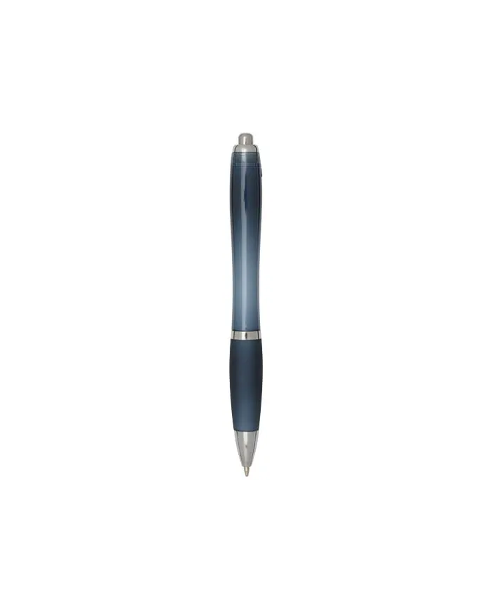 Penna a sfera in plastica riciclata certificata RCS con fusto e impugnatura colorati (inchiostro nero) Nash - cod. P106454