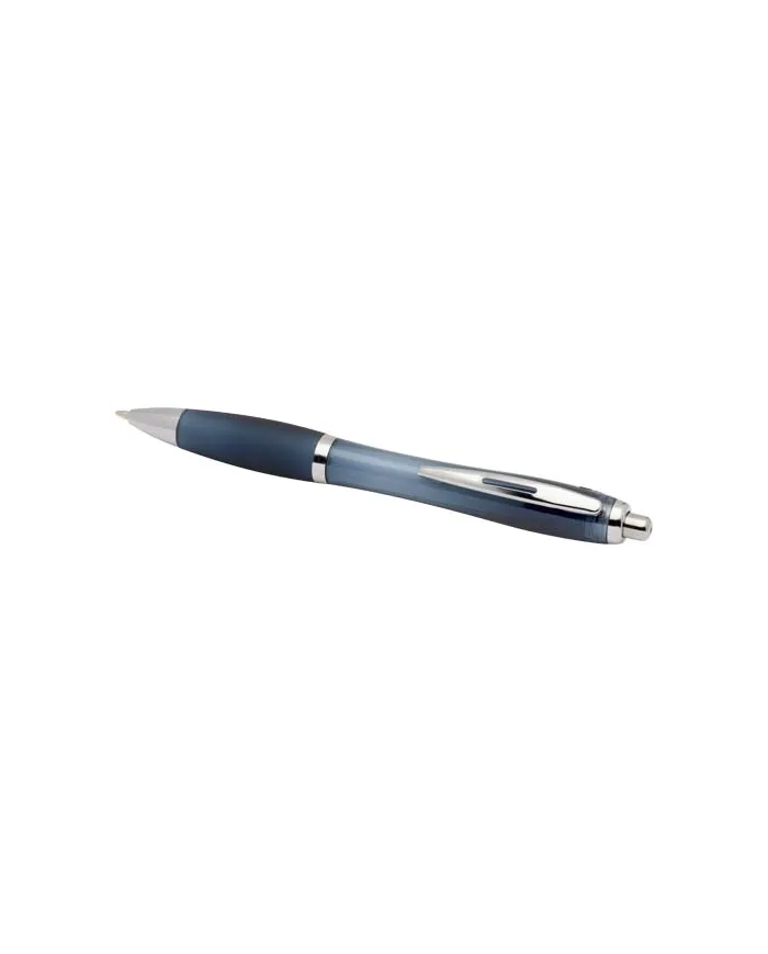 Penna a sfera in plastica riciclata certificata RCS con fusto e impugnatura colorati (inchiostro nero) Nash - cod. P106454