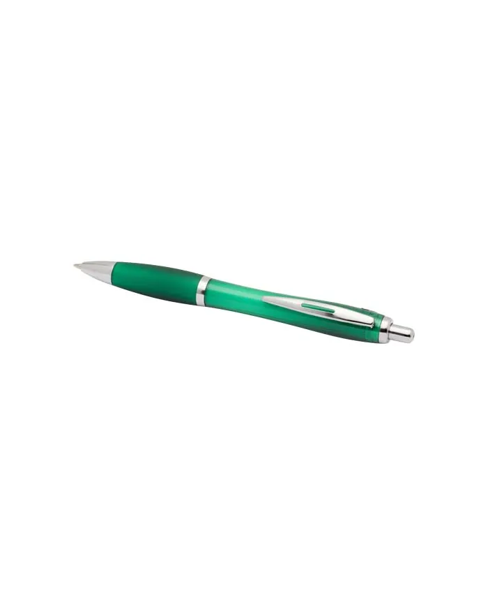 Penna a sfera in plastica riciclata certificata RCS con fusto e impugnatura colorati (inchiostro nero) Nash - cod. P106454