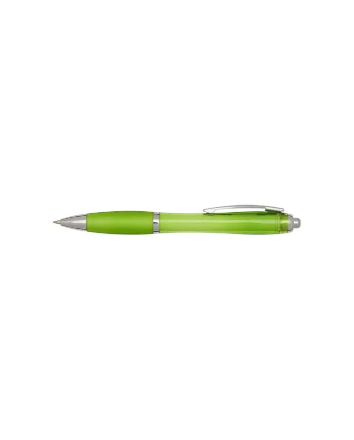 Penna a sfera in plastica riciclata certificata RCS con fusto e impugnatura colorati (inchiostro nero) Nash - cod. P106454