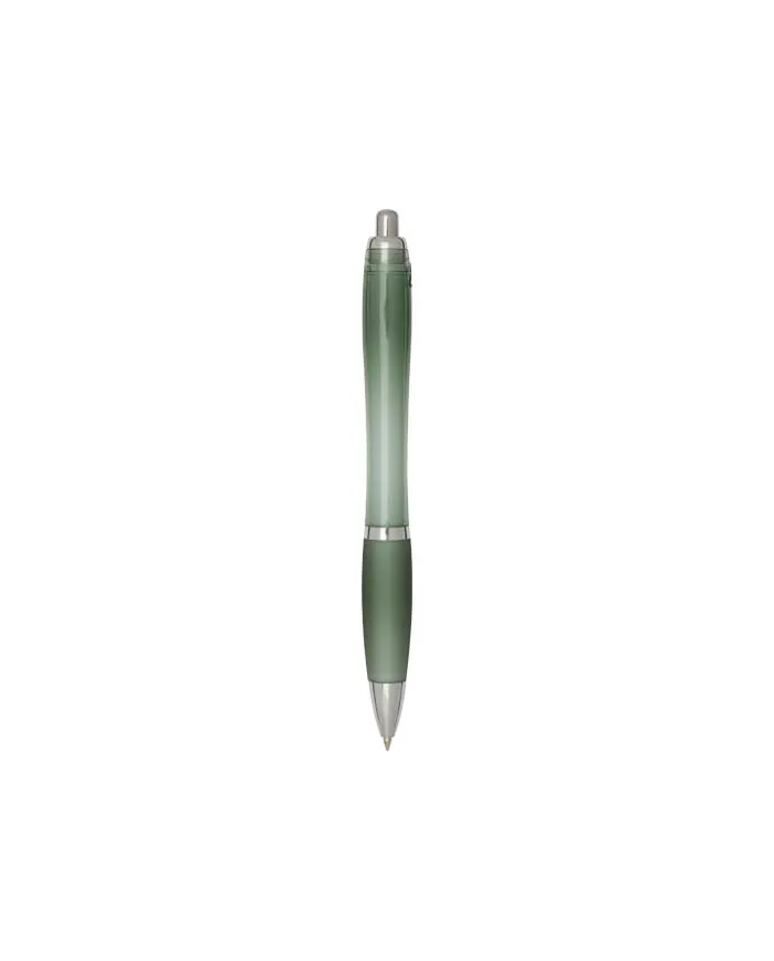 Penna a sfera in plastica riciclata certificata RCS con fusto e impugnatura colorati (inchiostro nero) Nash - cod. P106454