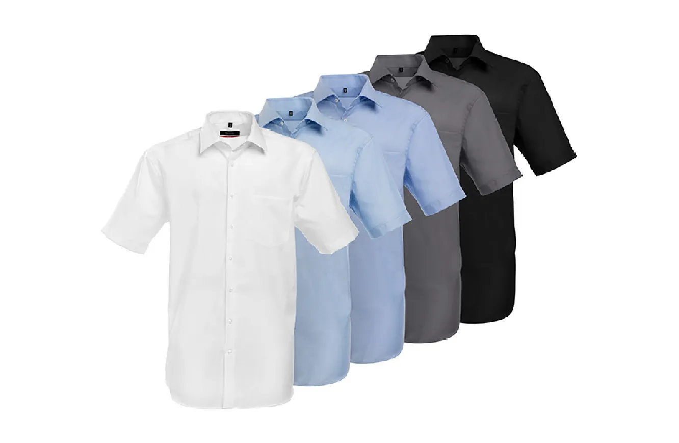 Camicia a maniche corte con taschino da personalizzare - FA-6674