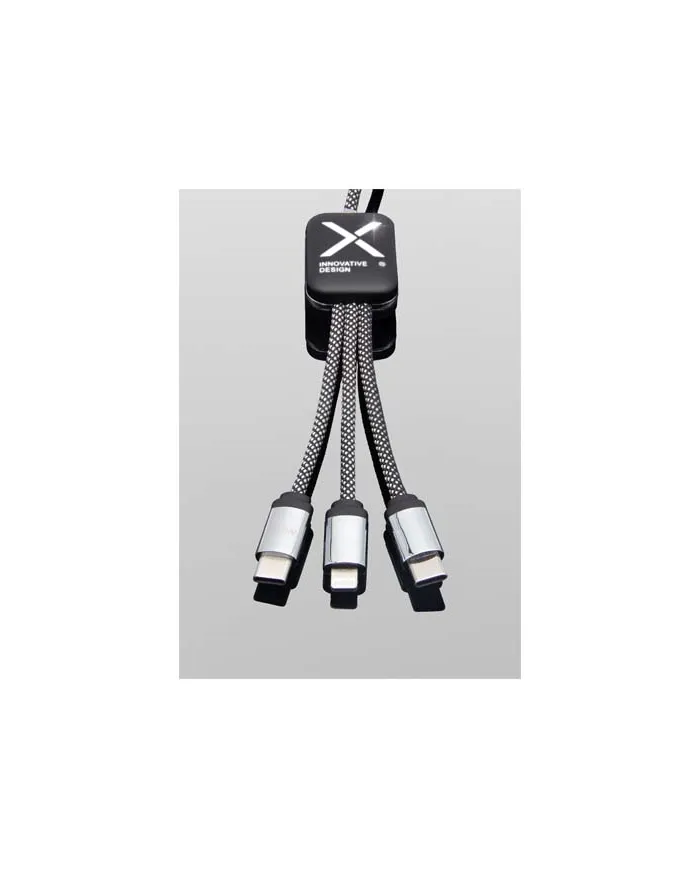 Cavo di ricarica di Tipo-C con doppio logo luminoso da 60 W SCX.design C33 - cod. P2PX213
