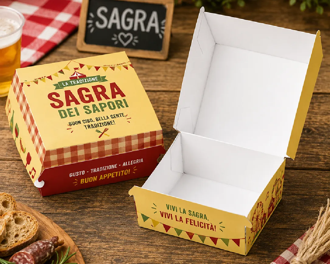 Scatole personalizzate per hamburger - FA-7768