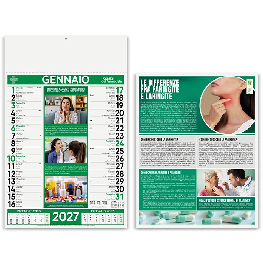 Calendari personalizzati per Farmacia - cod. PA154