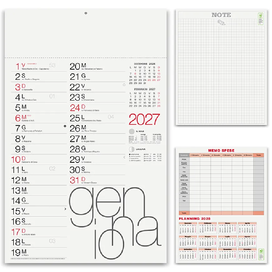 Calendario Olandese Moderno - cod. PA615