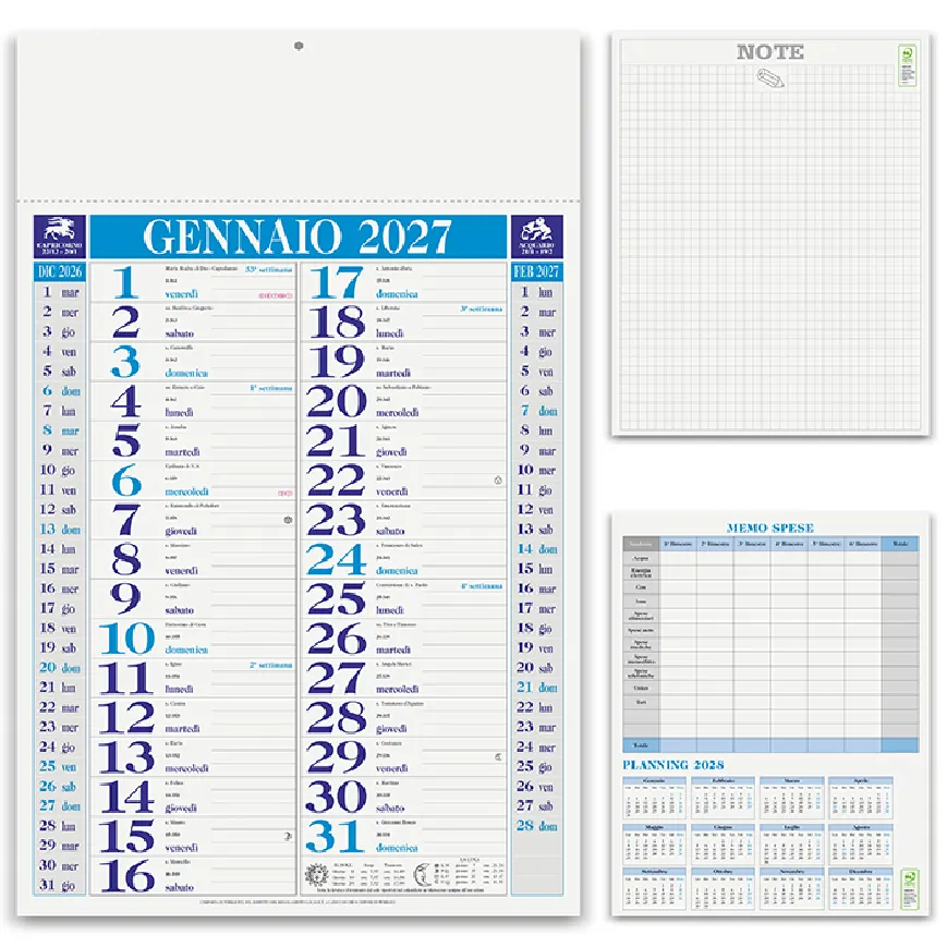 Calendario olandese Classico da personalizzare - cod. PA640