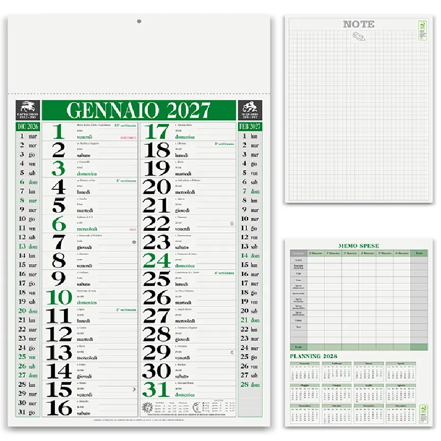 Calendario olandese Classico da personalizzare - cod. PA640