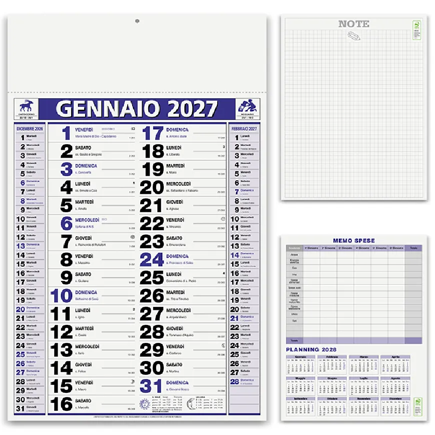 Calendario Olandese mensile Elegant - cod. PA646