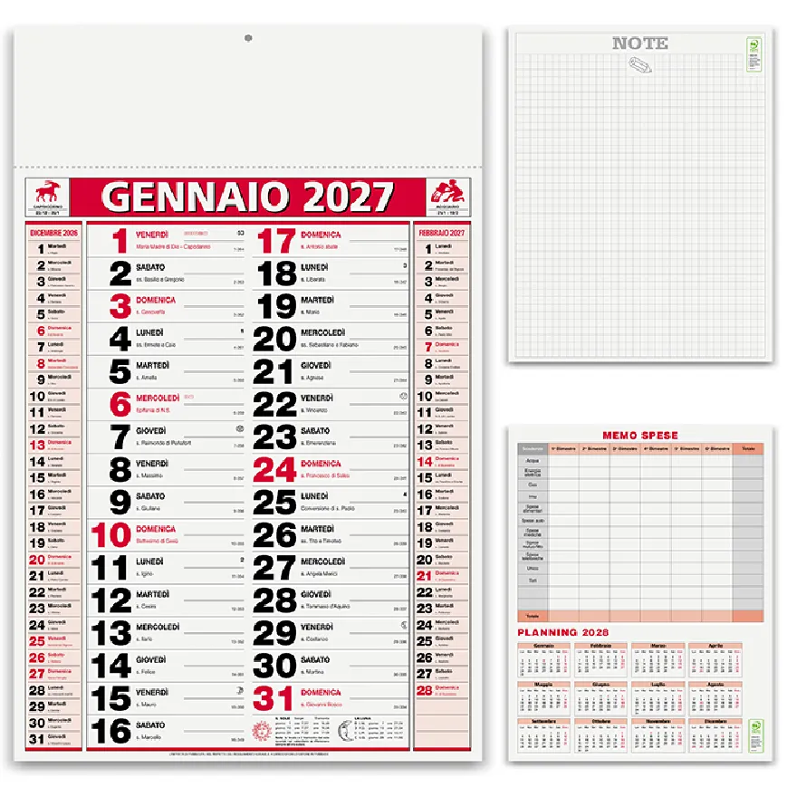 Calendario Olandese mensile Elegant - cod. PA646