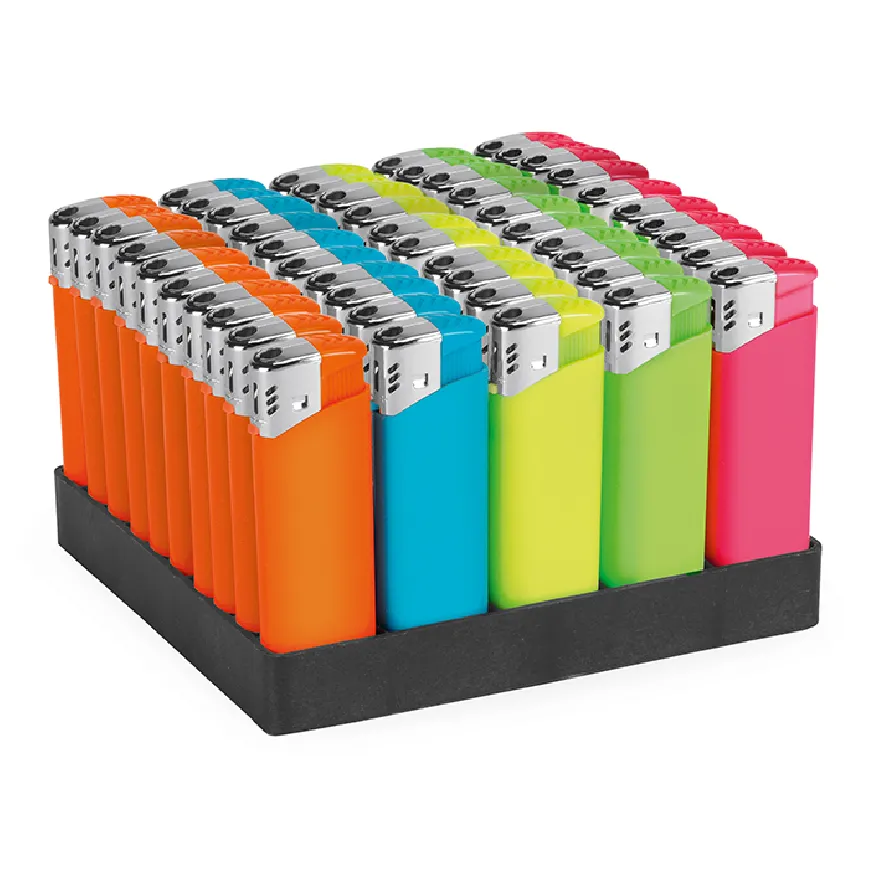 Accendini colorati con scritte stampate - cod. PE865