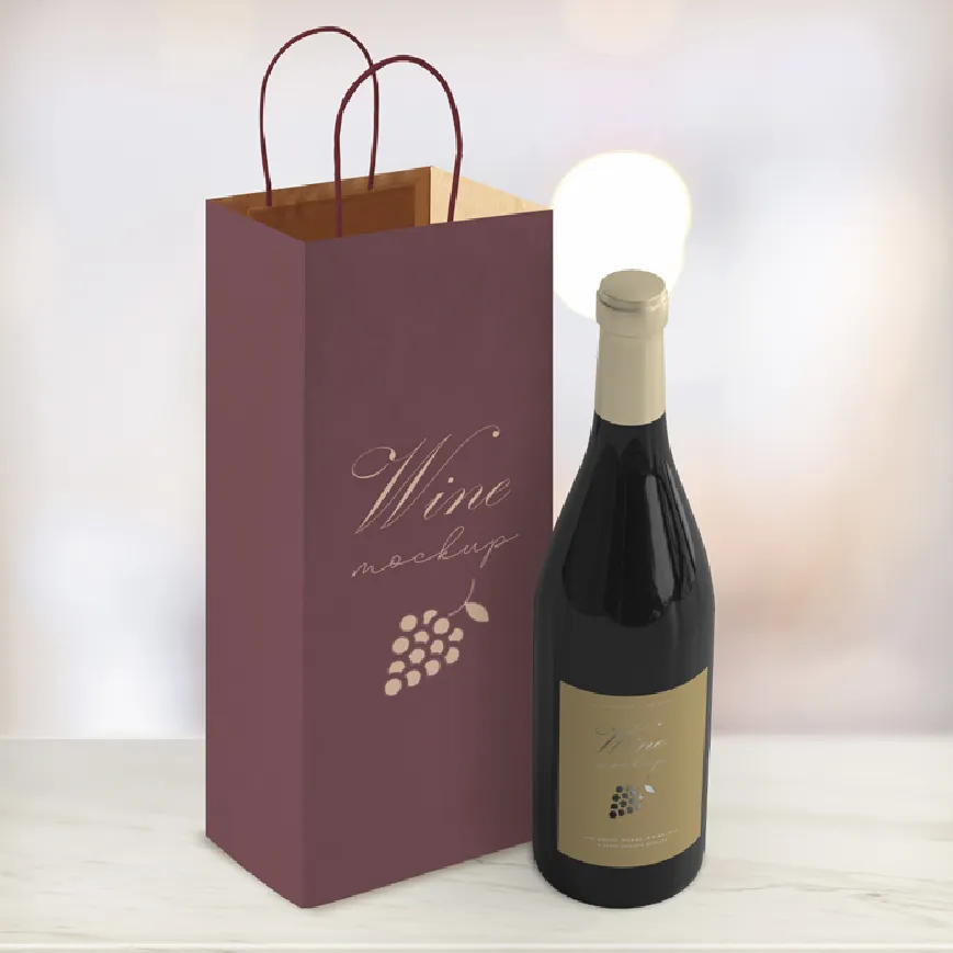 Shopper da personalizzare con scritte f.to 14x8,5x39,5 cm. - cod. PG018
