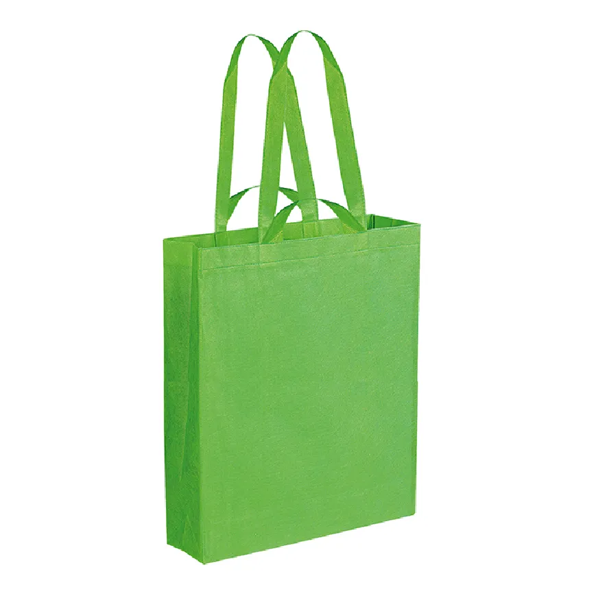 Borsa in TNT con soffietto da serigrafare f.to 40x50x10 cm. - cod. PG152