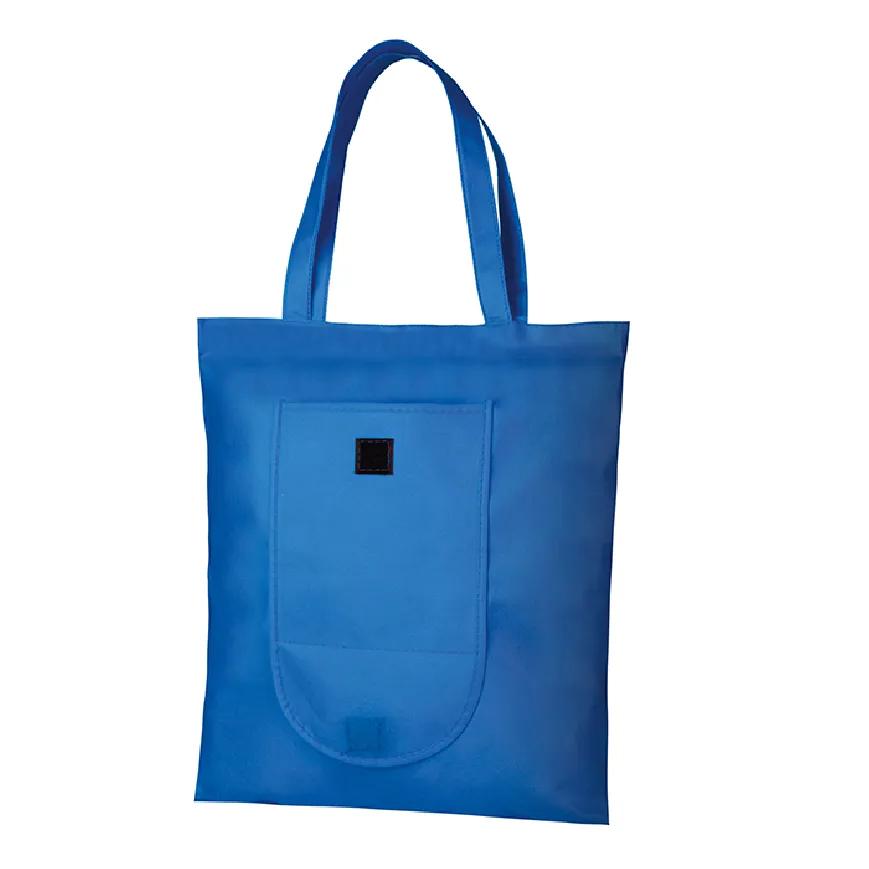 Borsa in tnt con manici lunghi richiudibile f.to 38x42 cm. - cod. PG175