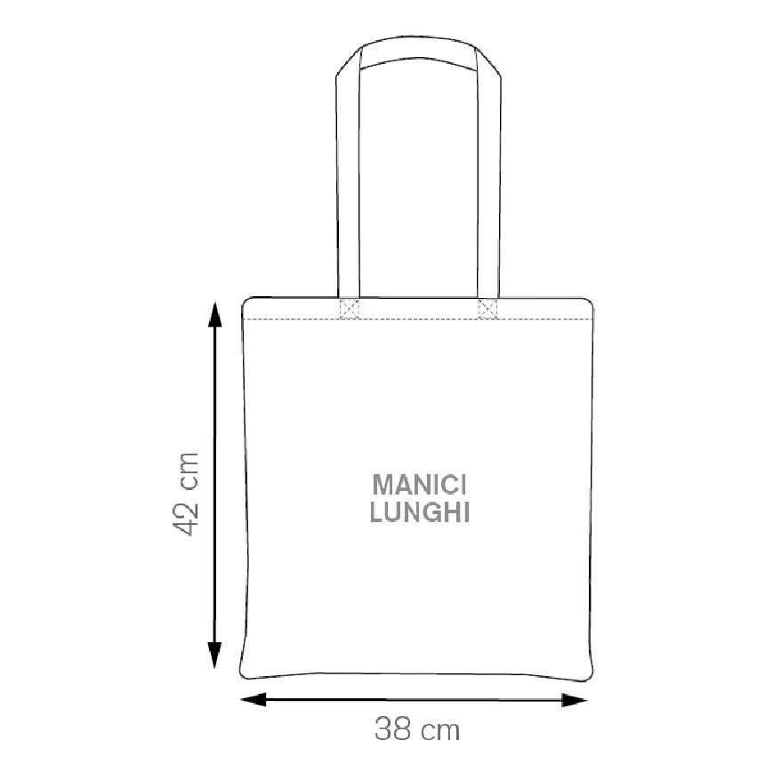 Borsa shopping con logo f.to 38x42 cm. - cod. PG177