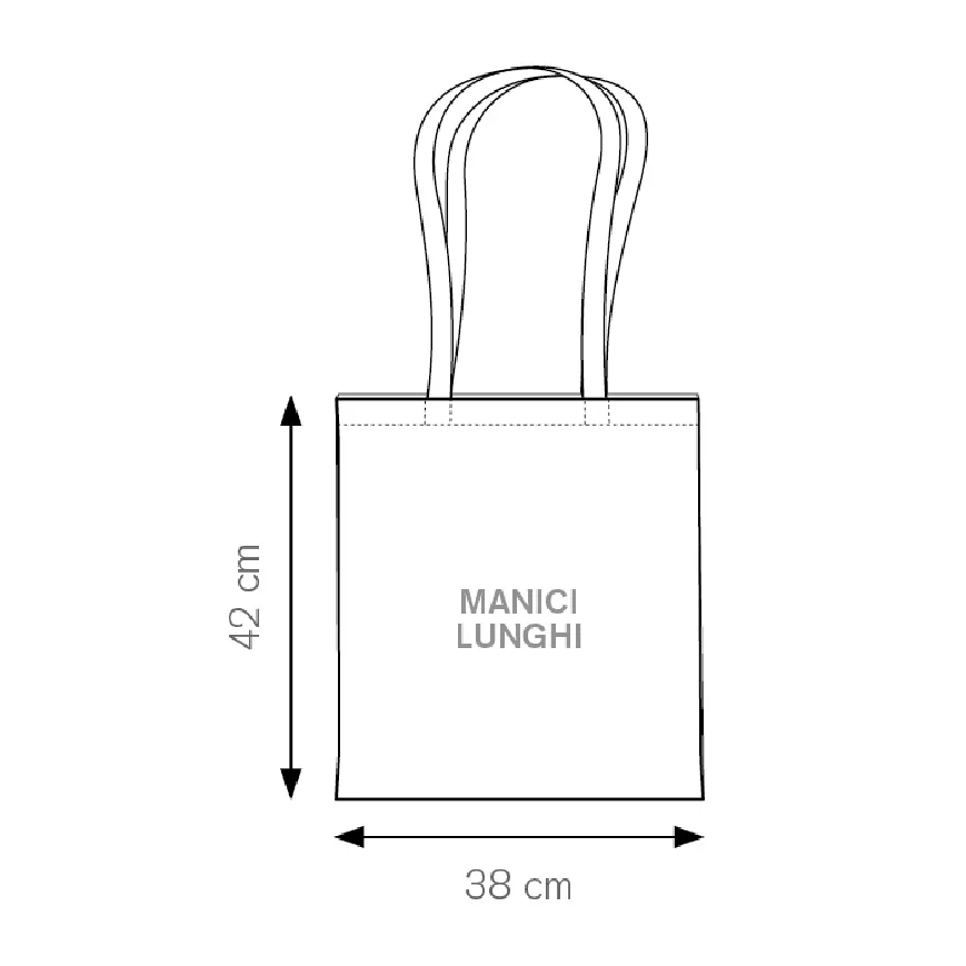 Borsa shopping in cotone f.to 38x42 cm. - cod. PG188