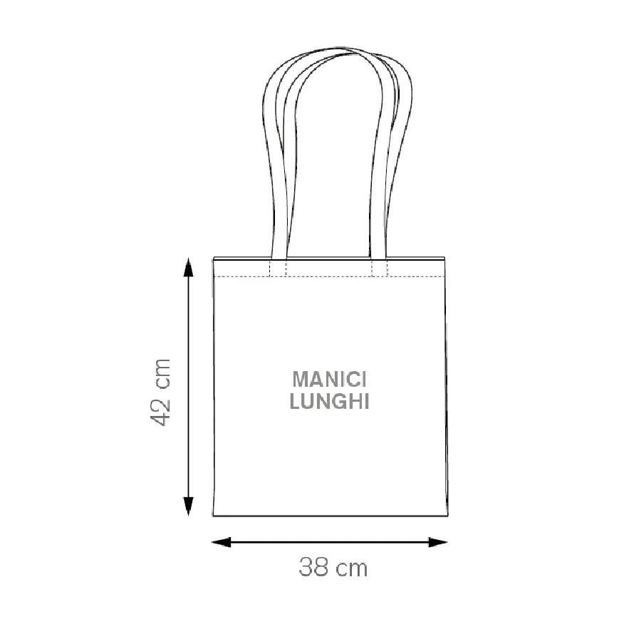 Borsa shopping con manici lunghi colorati f.to 38x42 cm. - cod. PG207