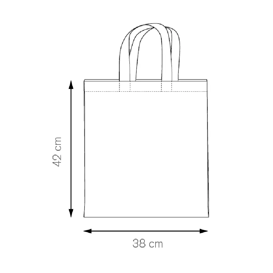 Borsa shopping in cotone colorato f.to 38x42 cm. - cod. PG406