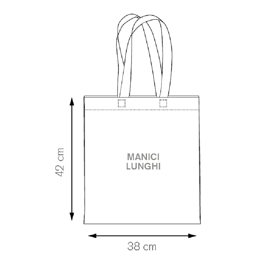 Borsa in cotone naturale f.to 38x42 cm. - cod. PG420