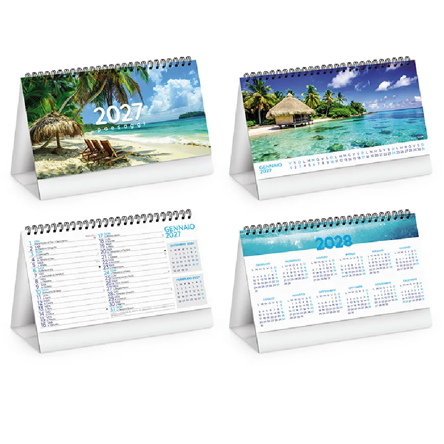 Calendarietto spiralato da tavolo - Cod. PA402