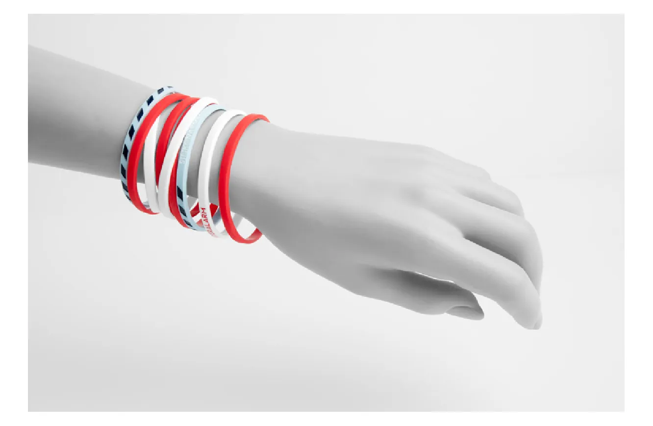 Braccialetti in silicone sottili con logo - FA-14279
