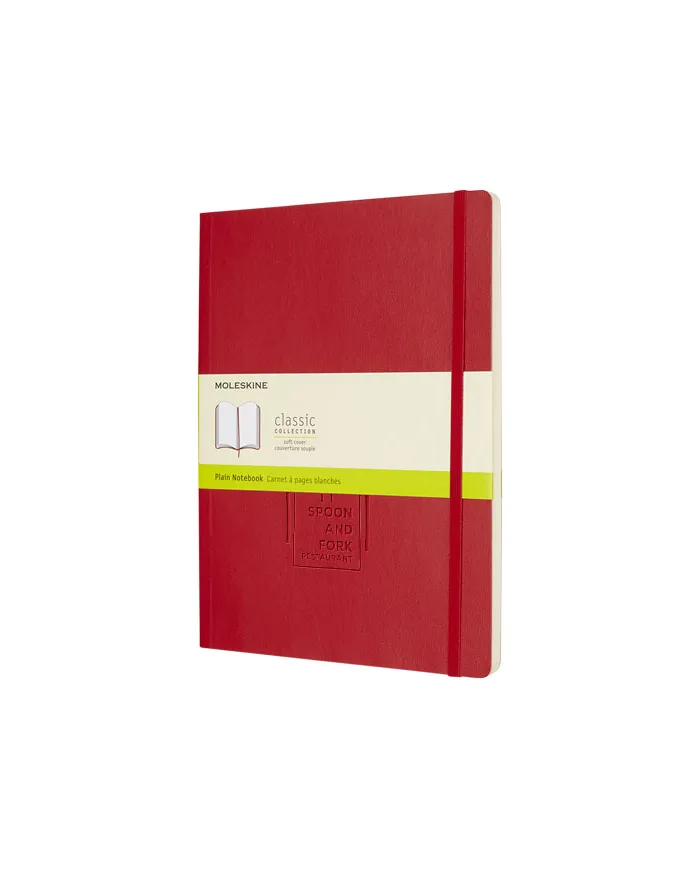 Blocco note Classic con copertina morbida, formato XL - pagina bianca - cod. P107181