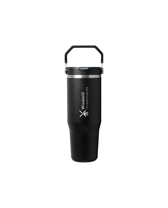 Bicchiere isolato Stanley IceFlow™ 2.0 da 890 ml in acciaio inox con cannuccia ribaltabile - cod. P100982