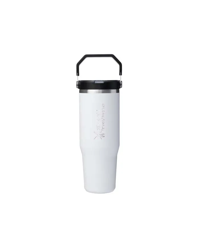 Bicchiere isolato Stanley IceFlow™ 2.0 da 890 ml in acciaio inox con cannuccia ribaltabile - cod. P100982