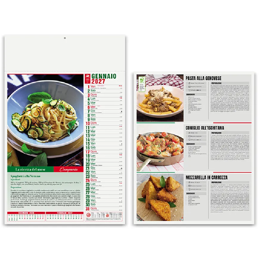 Calendari personalizzati per Gastronomia - cod. PA132