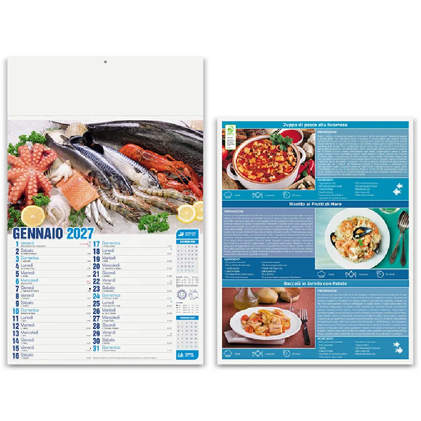 Calendario illustrato Mare in Tavola 2027 - PA144