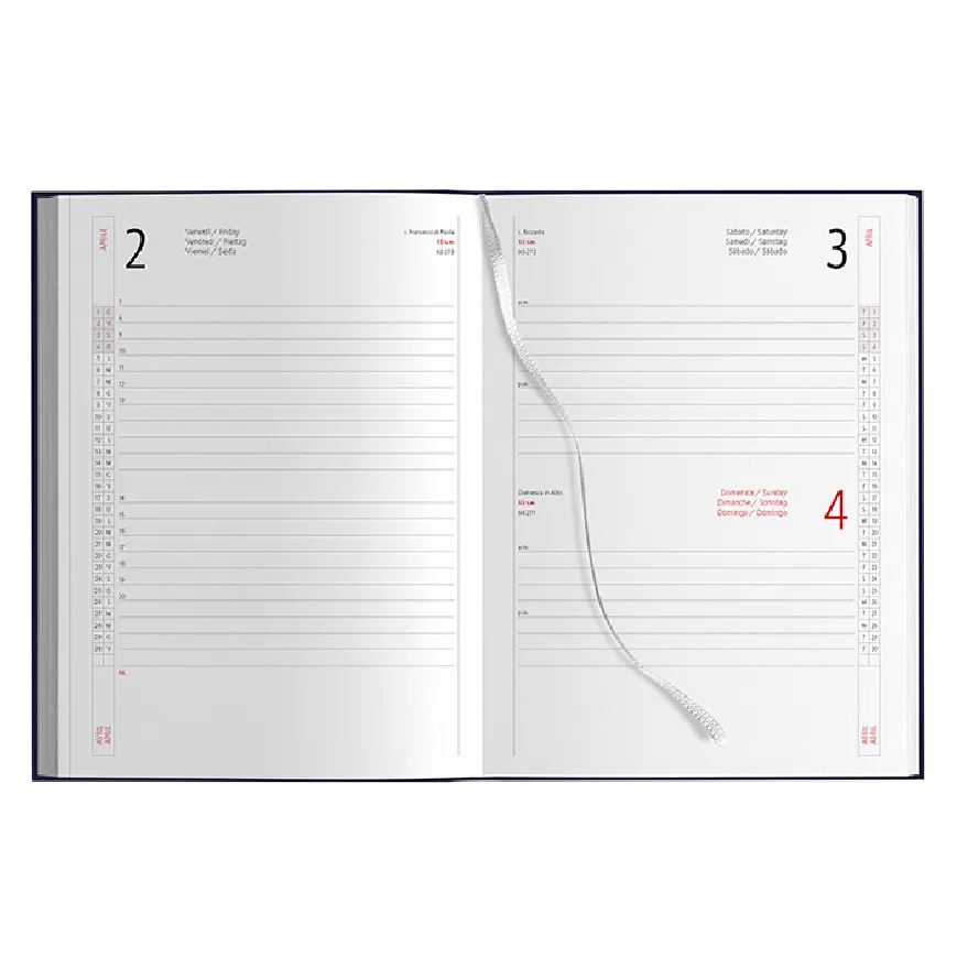 Agende giornaliere personalizzate con Rubrica telefonica - cod. PB520