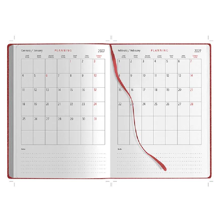 Agenda giornaliera da serigrafare - cod. PB265
