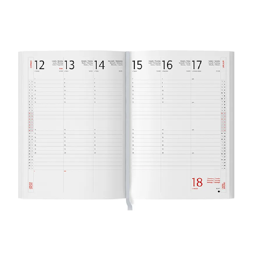 Agenda da stampare settimanale - cod. PB208
