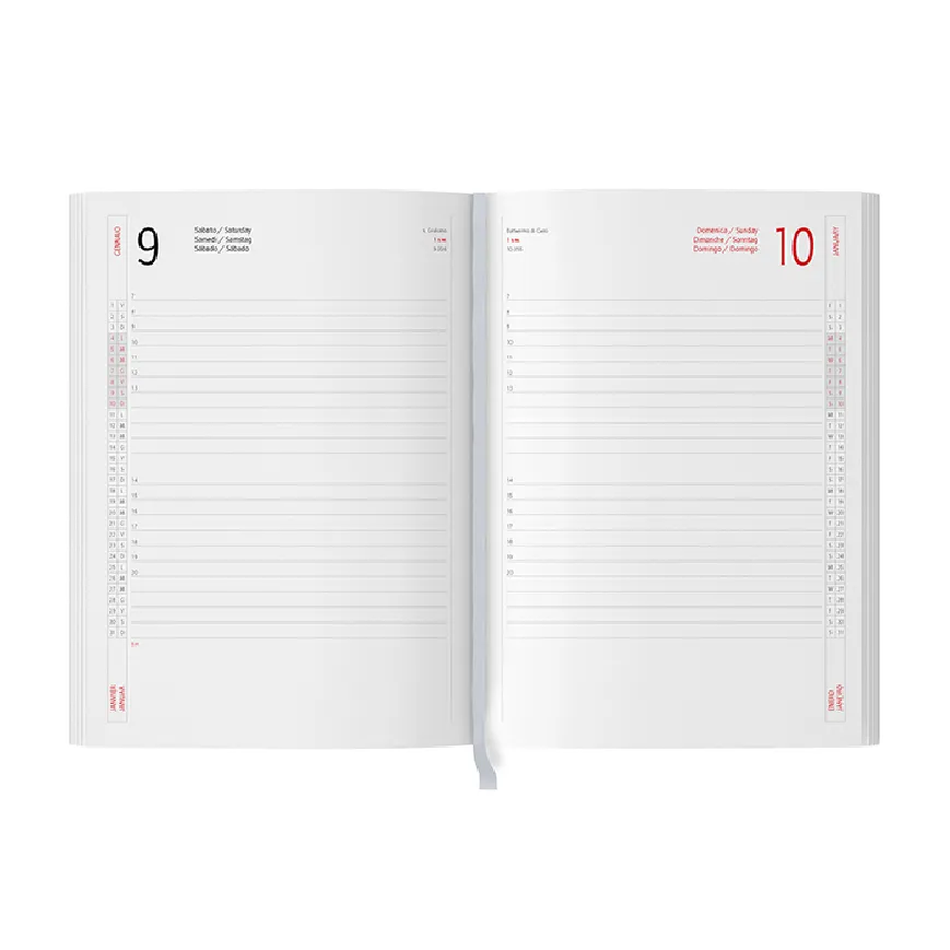 Agenda giornaliera multilingue 404 pagine - Cod. PB212SDS