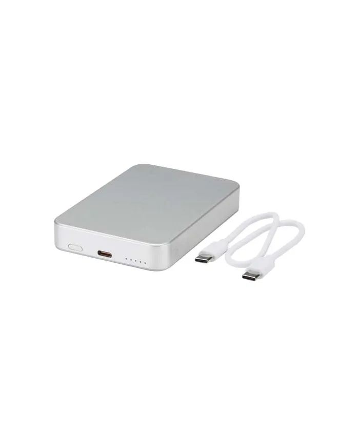 Power bank magnetico da 10.000 mAh in alluminio riciclato RCS Avis - cod. P124445