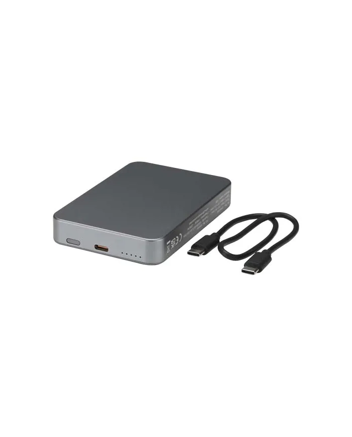 Power bank magnetico da 10.000 mAh in alluminio riciclato RCS Avis - cod. P124445