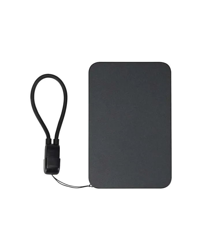 Power bank magnetico da 5000 mAh in plastica riciclata con lanyard SMART - cod. P124529